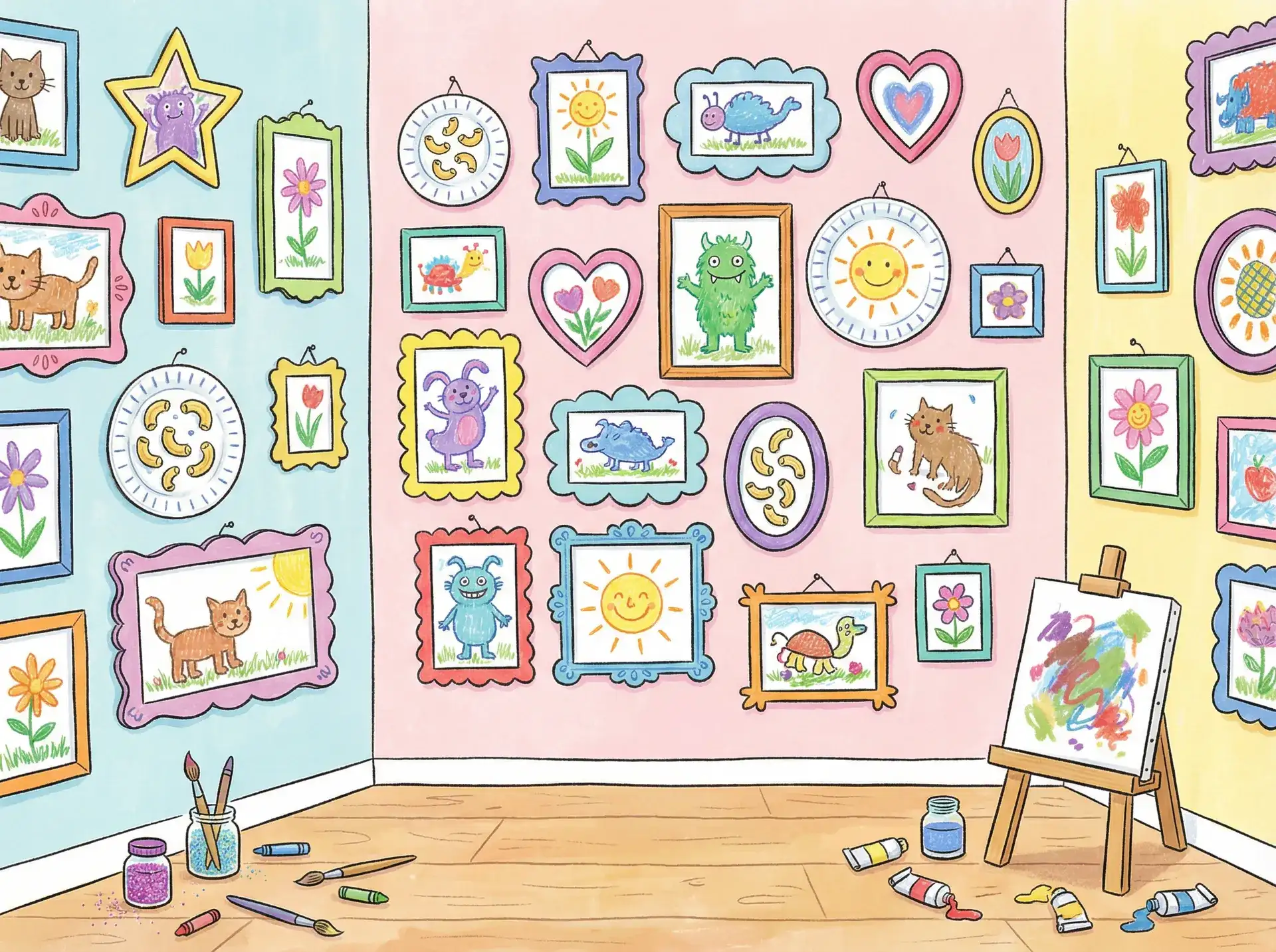 小朋友的彩色画作 - wow生存猎人天赋 创意展示